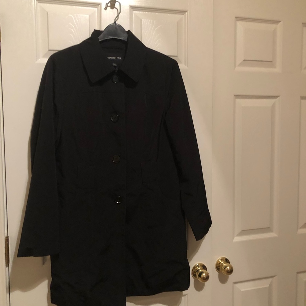 London Fog Black Pea Coat